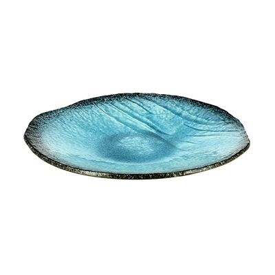 BIG PLATE BLUE TURQUOISE /PC CELADON