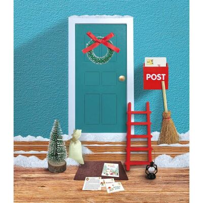 Elf door with 24 letters 'Advent calendar'
