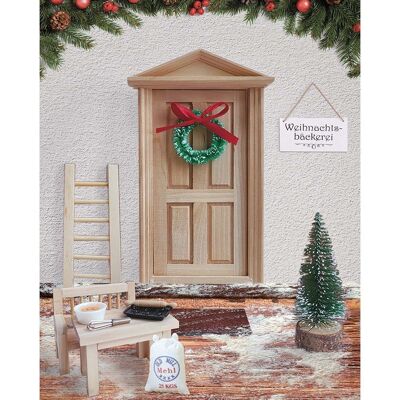 Wichteltüre ‘Weihnachtsbäckerei’, Elf Door, Wichtel Tür