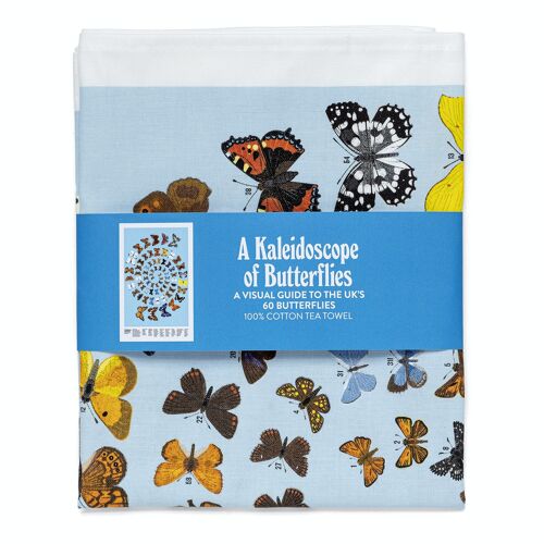 A Kaleidoscope of Butterflies Tea Towel