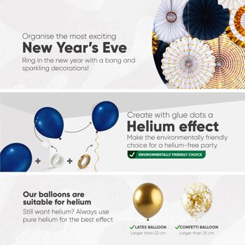 Ballons à hélium pour la fête du nouvel an et du nouvel an, Kit