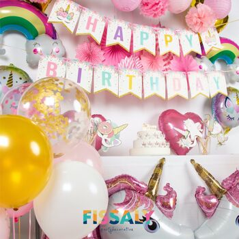 Compra Fissaly® 134 Piezas Decoración de Cumpleaños de Unicornio de Lujo  Decoración con Globos – Set de Unicornio – Fiesta Infantil – Fiesta - Party  Pack al por mayor