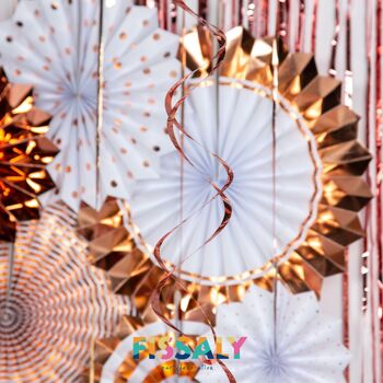 Fissaly® 68 pièces Rose Gold XL Decoration Party Pack – Ballons & Guirlandes –  Décoration de fête 5
