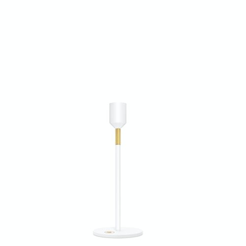 Candle Holder - White - 19 cm