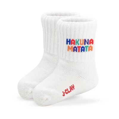 Hakuna Matata Mini (3 paires) - chaussettes de tennis enfant