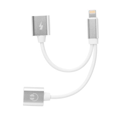 ADAPTER LIGHTNING 1 MALE AND 2 FEMALES IOS 11