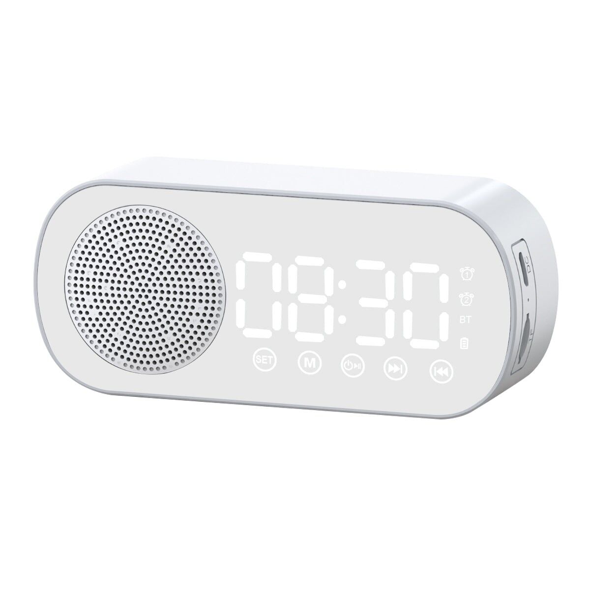 ALTOPARLANTE SVEGLIA BLUETOOTH - BIANCO