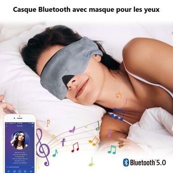 MASQUE DE SOMMEIL  AVEC CASQUE BLUETOOTH INTEGREE 2