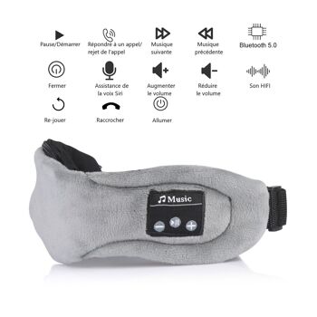 MASQUE DE SOMMEIL  AVEC CASQUE BLUETOOTH INTEGREE 4