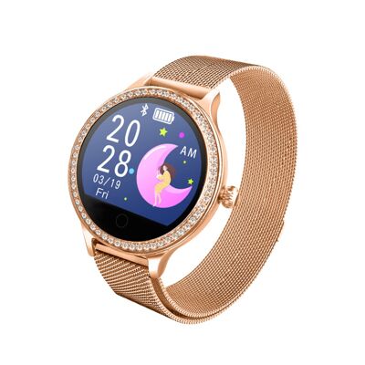 WOMEN'S BLUETOOTH FASHION CONNECTED WATCH WITH DIAMOND