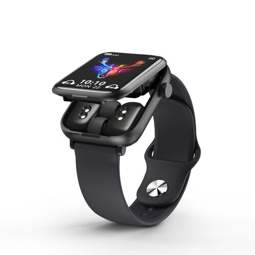 MONTRE CONNECTEE BLUETOOTH MULTIFONCTIONS + ECOUTEURS INTEGRES