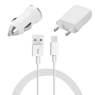 PACK 3 EN 1 CON CABLE USB A USB TIPO-C