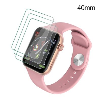 PACK OF 3 PROTECTIONS FOR APPLE WATCH 40 mm