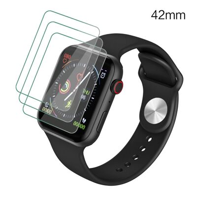 PACK OF 3 PROTECTIONS FOR APPLE WATCH 42 mm