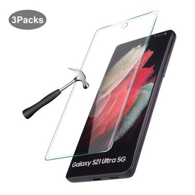 PACK OF 3 TEMPERED GLASS FOR GALAXY S21 ULTRA 5G