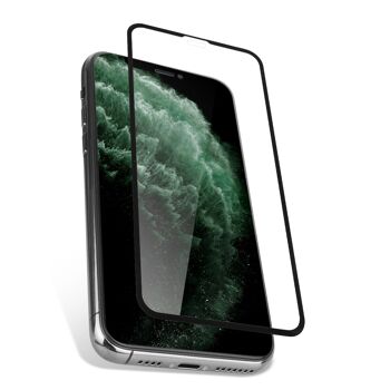 VERRE DE PROTECTION 5D POUR IPHONE 11 Pro AVEC BORD NOIR 3