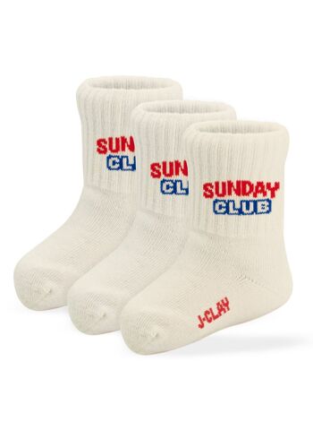 Sunday Club Mini (3 paires) - chaussettes de tennis enfant 3