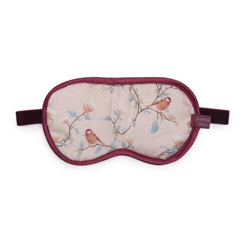 Relaxing Lavender Filled Eye Mask in Parus Pink Birds