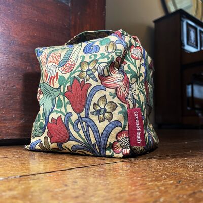 Fabric Door Stop in William Morris Golden Lily