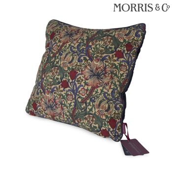 Coussin en laine de mouton en William Morris Golden Lily 2