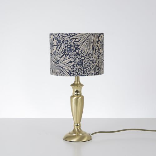 20cm Cotton Lampshade in William Morris Marigold Indigo