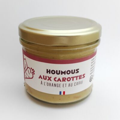 Houmous BIO de pois chiches aux carottes, à l'orange et au carvi (Le comptoir du Fougeray)