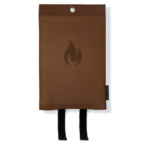 Fire Blanket - Leather - dark brown - 1,2 m x 1,2 m