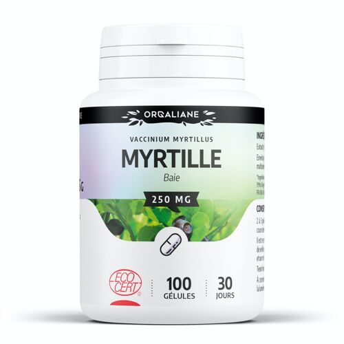 Myrtille Bio - 250 mg - 100 gélules