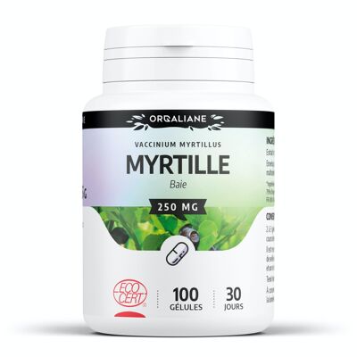 Myrtille Bio - 250 mg - 100 gélules