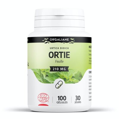 Organic leaf nettle - 210 mg - 100 capsules