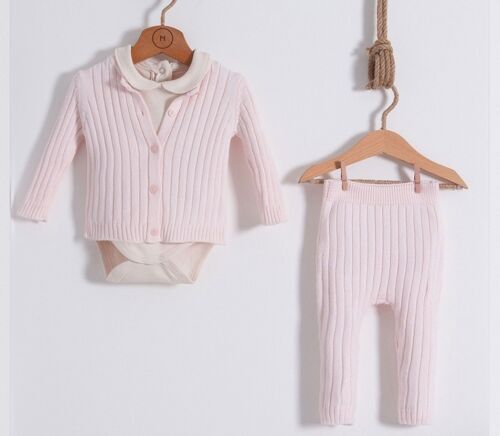 100% Cotton Knitwear Jacket Style, Corduroy Suit Set