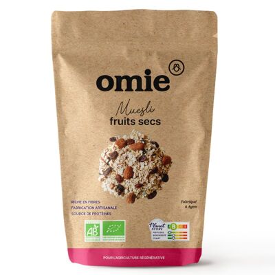 Organic dried fruit muesli - French oats - 340 g