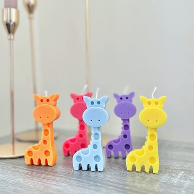 Giraffe Cake Topper Candle and Pillar Candle