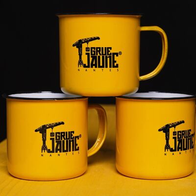 Tasse Metal Vintage La Grue Jaune