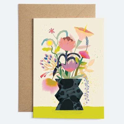 Flower Bunch Cream | Card