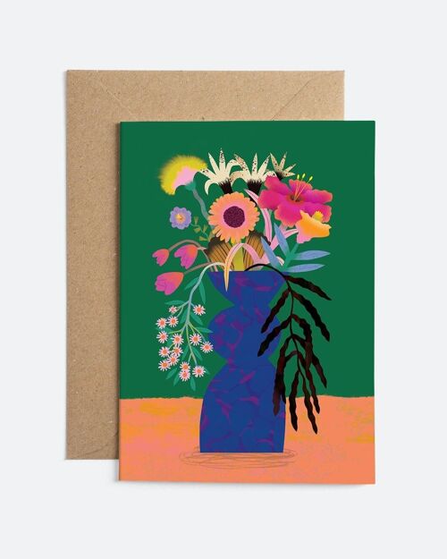 Flower Bunch Green | Card