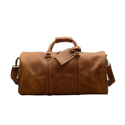 Leather Boot Gym Over Night Bag
