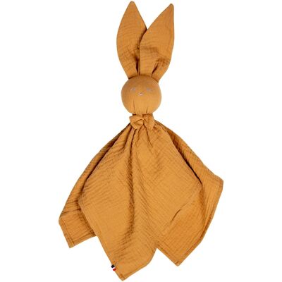 Handcrafted and customizable Rabbit soft toy, Camel, Made in France