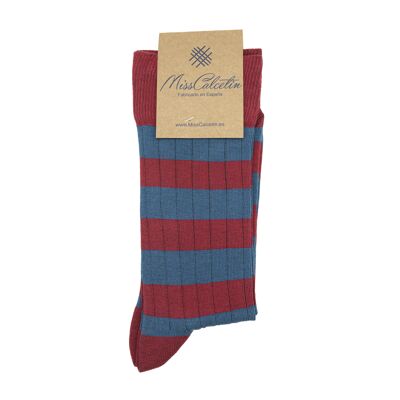 MissGas-Lava Striped Low Cane Sock