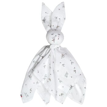 Doudou plat Lapin personnalisable, Melody, Fabriqué en France 2