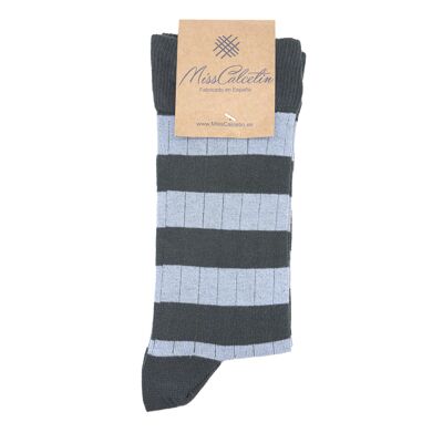 MissOcean-Bottle Striped Low Cane Sock