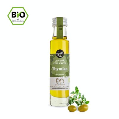 Aceite de oliva virgen extra ecológico Gepp's con tomillo (100 ml)