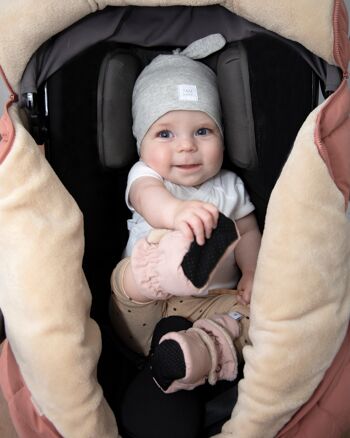 Pack de 2 Bonnets Noués 7AM Enfant : 100% Coton, Style Neutre pour Nouveau-né - Élégance et Fonctionnalité 10