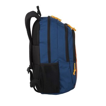 Sac à dos primaire Naruto double compartiment + trolley avec protection latérale et stoper avant, 4 roulettes multidirectionnelles. 3