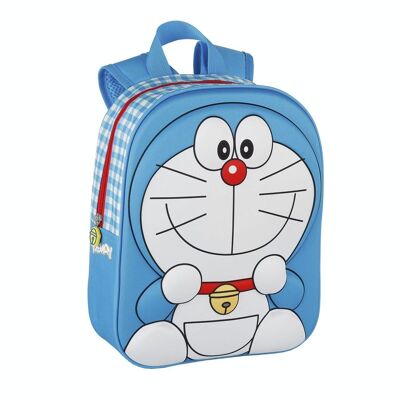 Doraemon 3D EVA backpack. Padded back and shoulder straps.