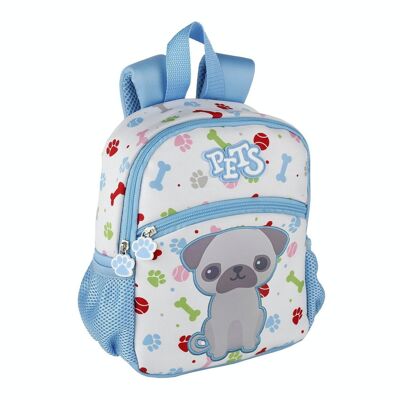 Haustier-Bulldog-Rucksack. Weiches und glattes Neopren.