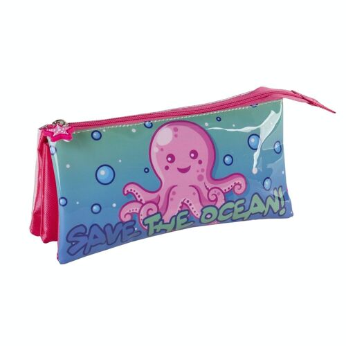 Estuche triple pulpito Save The Ocean.