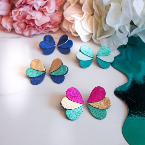 Boucles Papillons en cuir