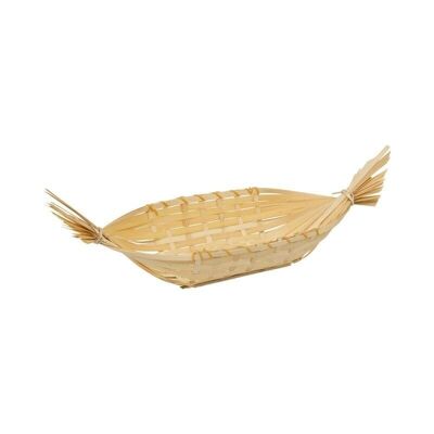 Natural bamboo gondola basket 49/63x23x10/17