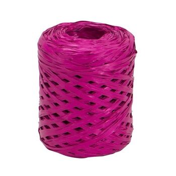 Bobine de bolduc raphline fuschia